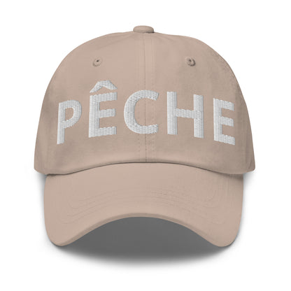 Casquette Baseball, brodée « Pêche », en Pierre, vue de face, image 7
