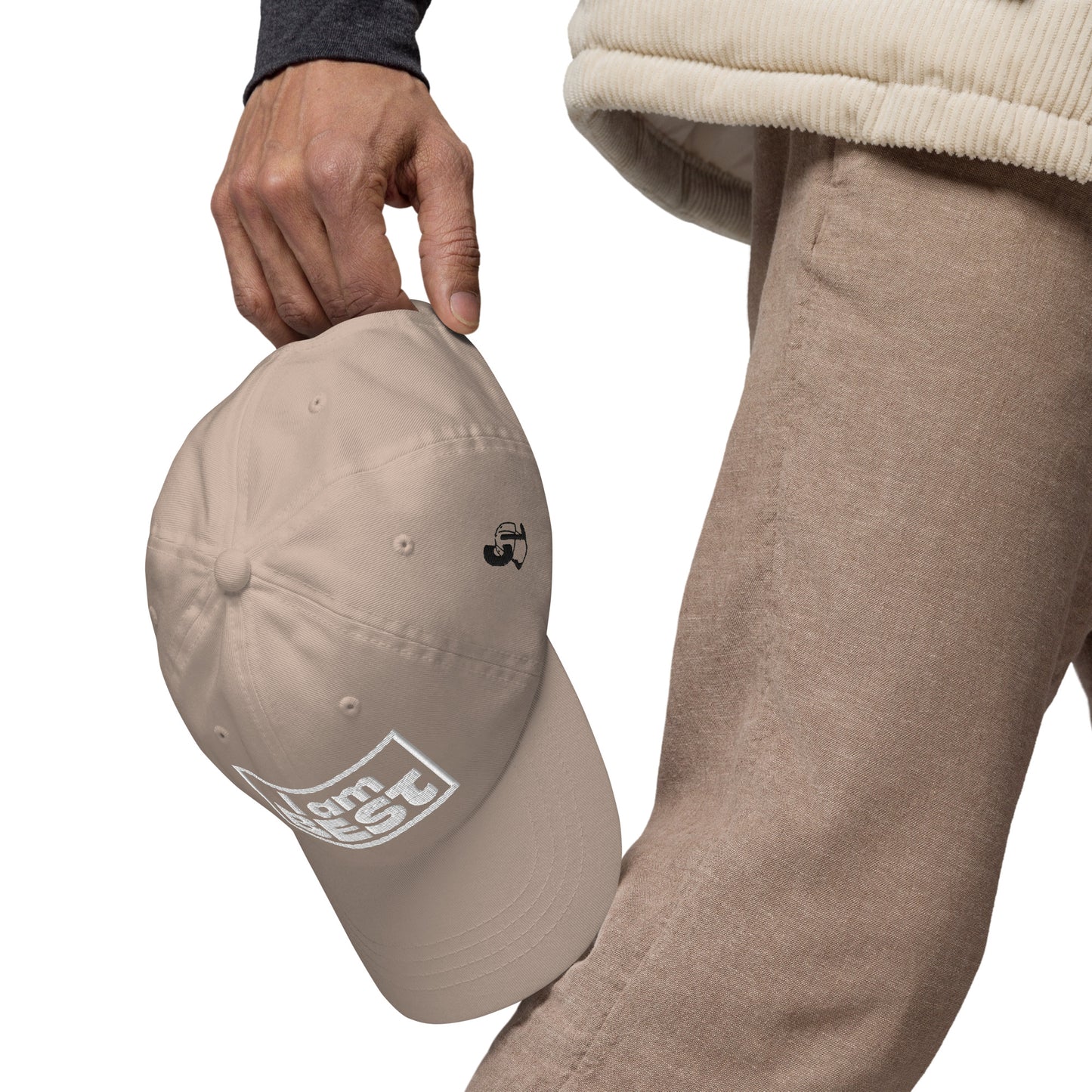 Casquette de Baseball de couleur beige "I am Best"