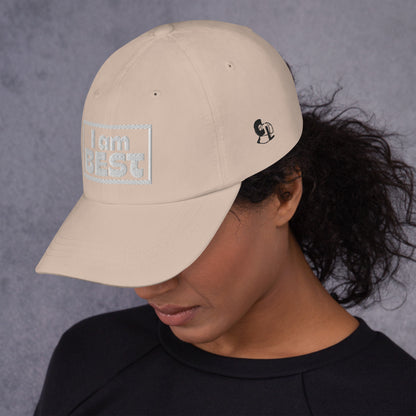 Casquette de Baseball de couleur beige "I am Best"