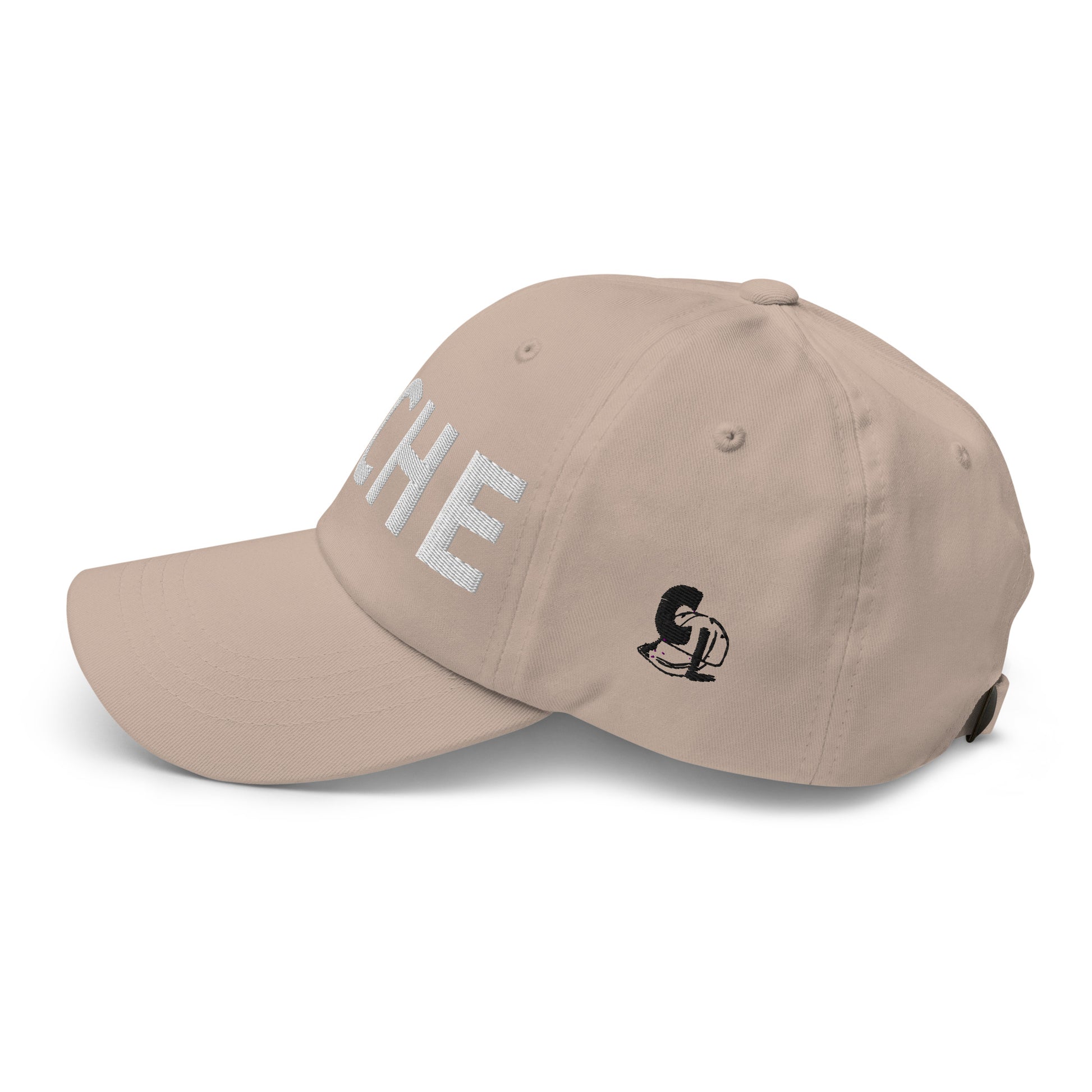 Casquette Baseball, brodée « Pêche », en Pierre, vue de côté, image 42
