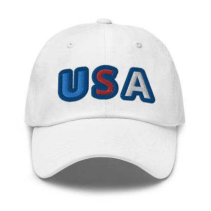 Casquette de Baseball de couleur blanche "USA"