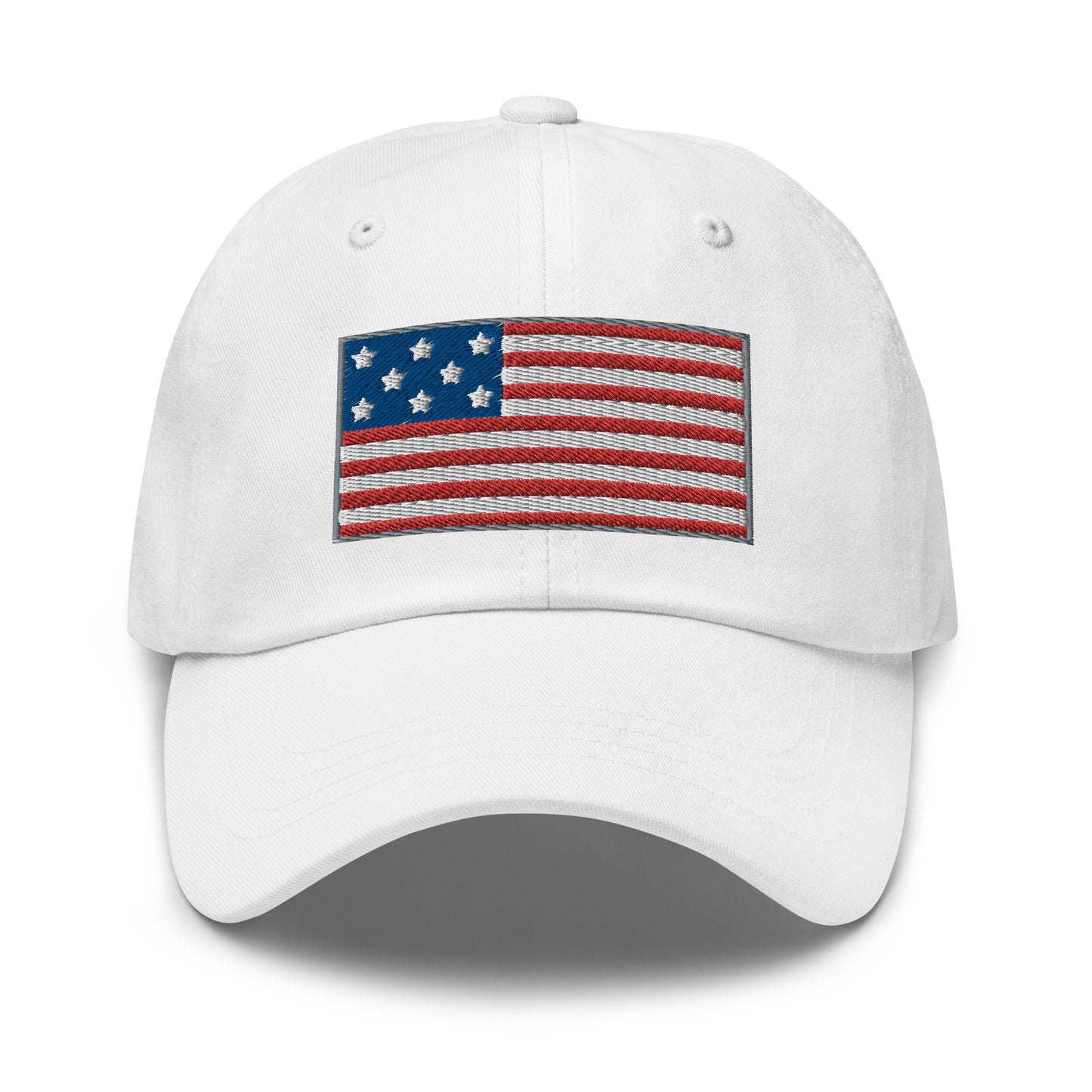 Casquette de Baseball de couleur blanche "Drapeau Américain"