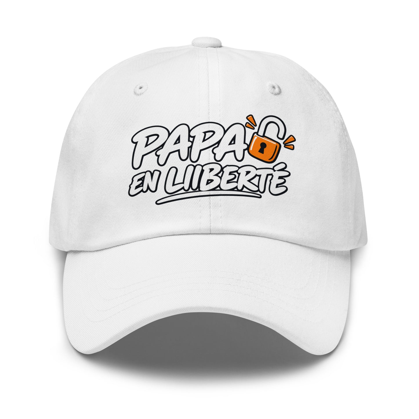 Casquette Baseball, brodée « Papa en liberté », vue de face, image 55