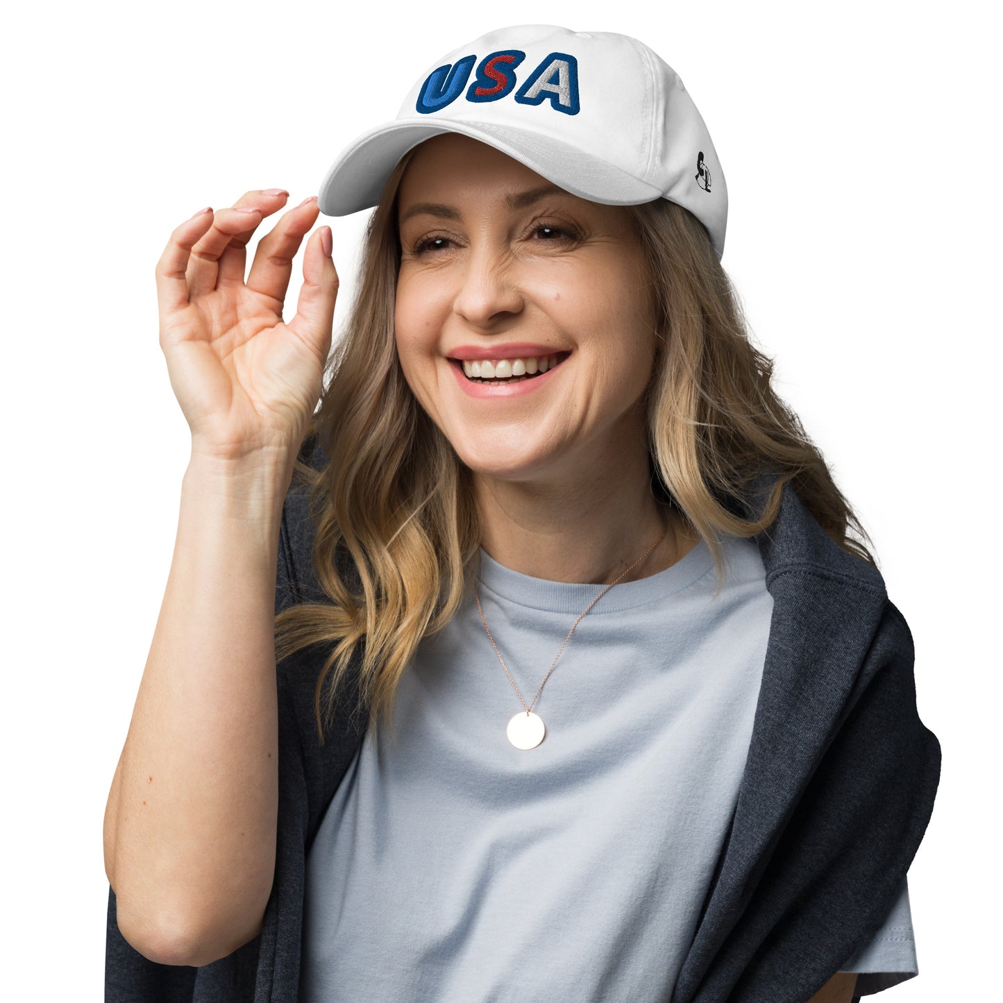 Casquette de Baseball de couleur blanche "USA"