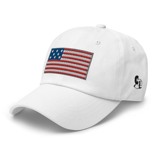 Casquette de Baseball de couleur blanche "Drapeau Américain"