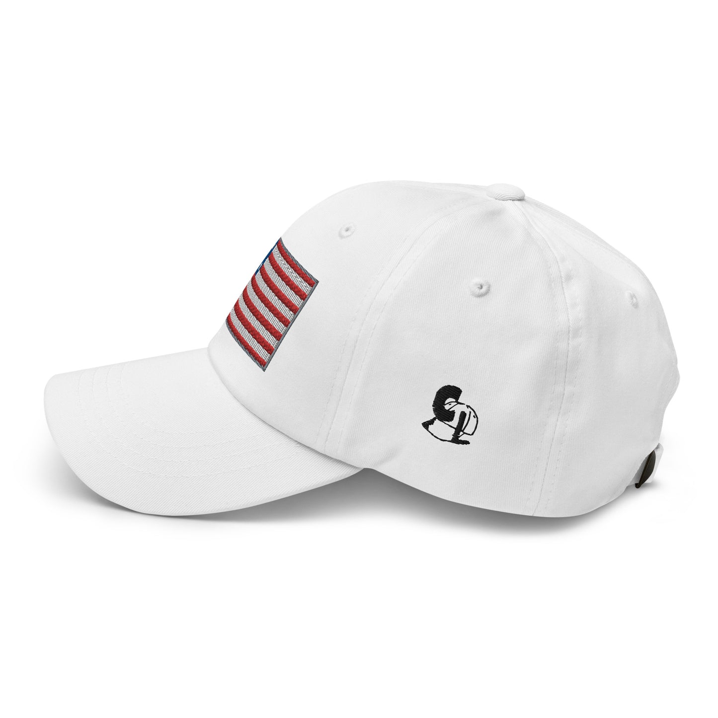 Casquette de Baseball de couleur blanche "Drapeau Américain"