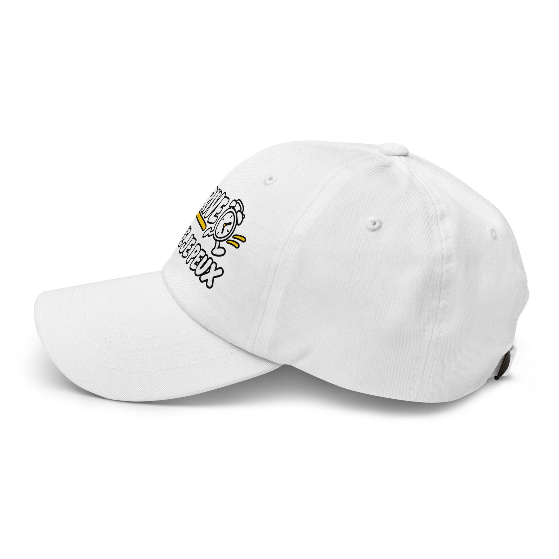 Casquette Baseball, brodée « J'arrive dès que je peux », vue de côté, image 58