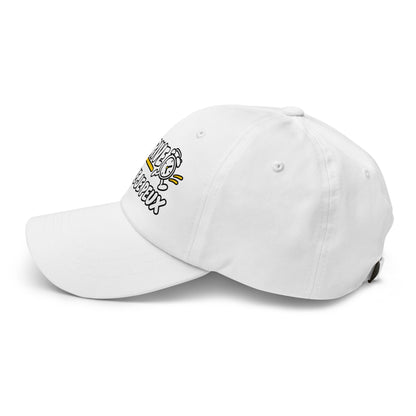 Casquette Baseball, brodée « J'arrive dès que je peux », vue de côté, image 58