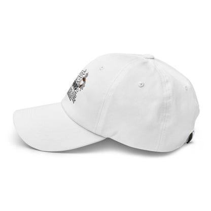 Casquette Baseball, brodée « Café d'abord, questions après », vue de côté, image 58