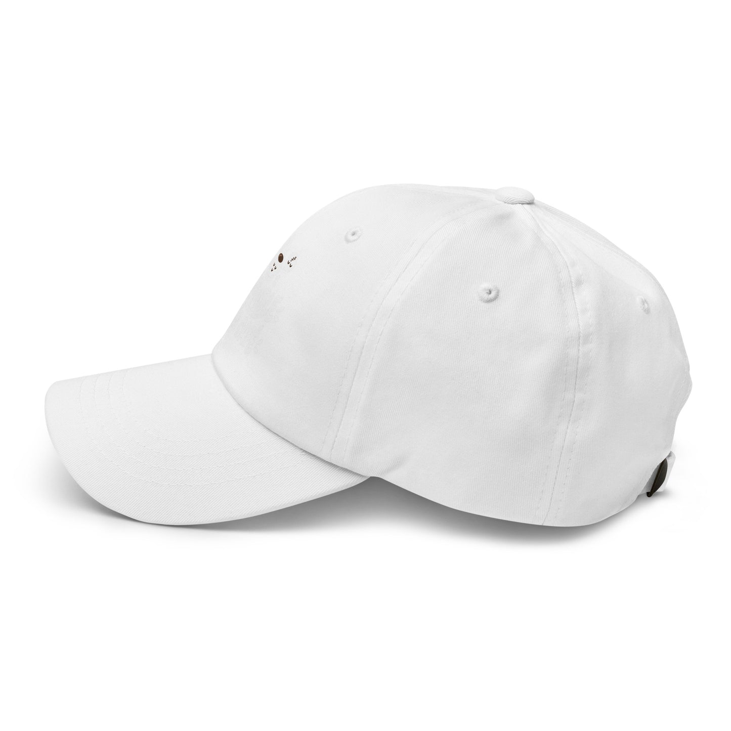 Casquette Baseball, brodée « Sociable après café », vue de côté, image 58