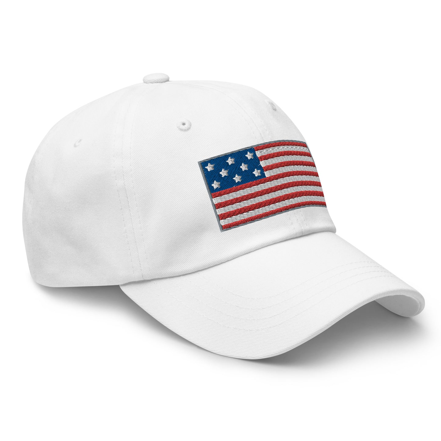 Casquette de Baseball de couleur blanche "Drapeau Américain"