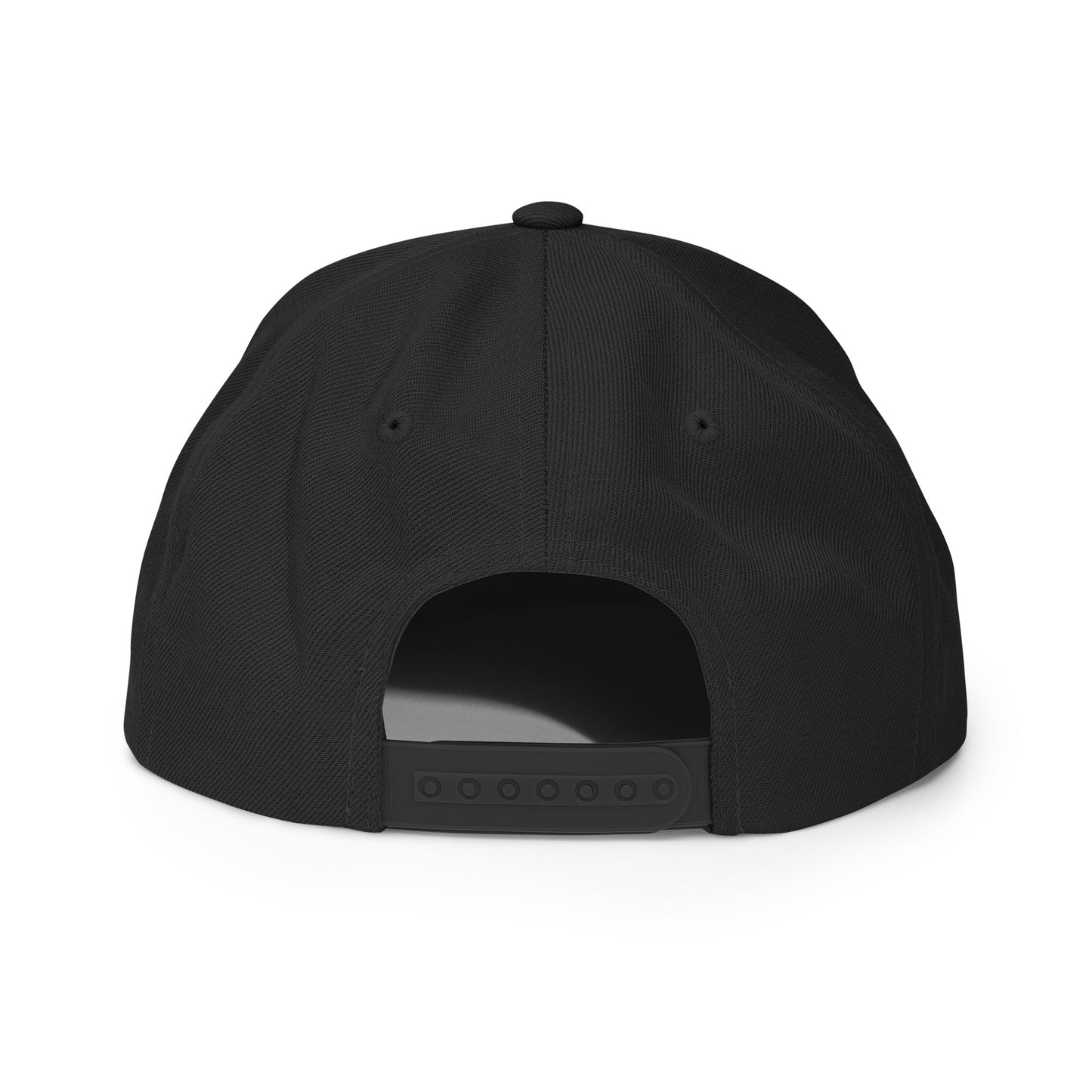 Casquette Snapback, brodée « Près des poissons, loin des cons », en Noir, vue arrière, image 30
