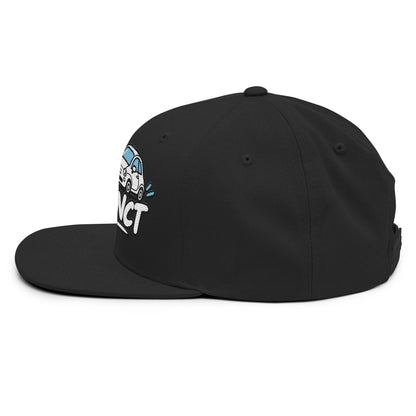 Casquette Snapback, brodée « Garé à l'instant », en Noir, vue de côté, image 27