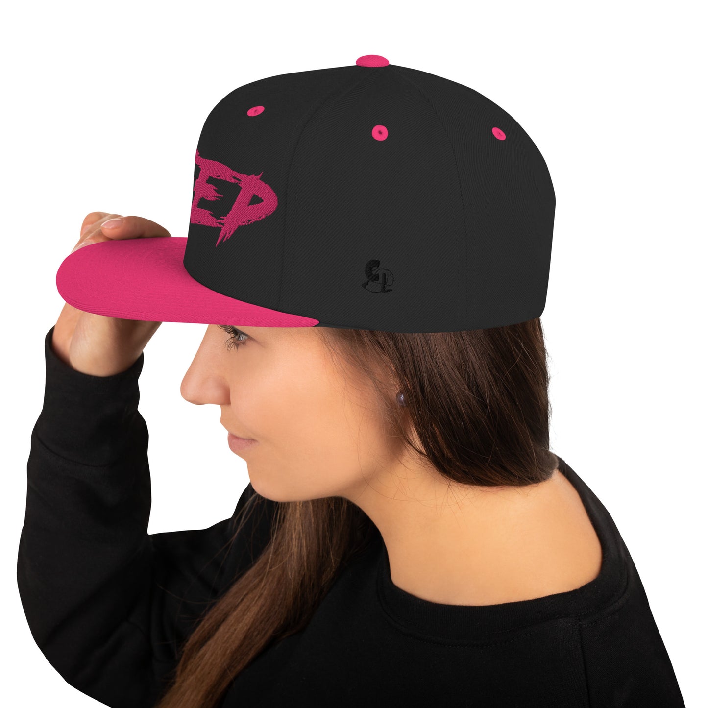 Casquette SnapBack de couleur noire et rose "Jeep"