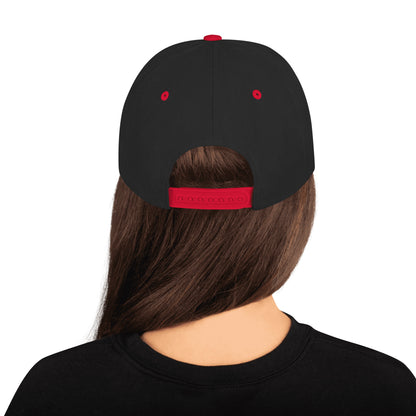 Casquette SnapBack de couleur noire et rouge "Jeep"