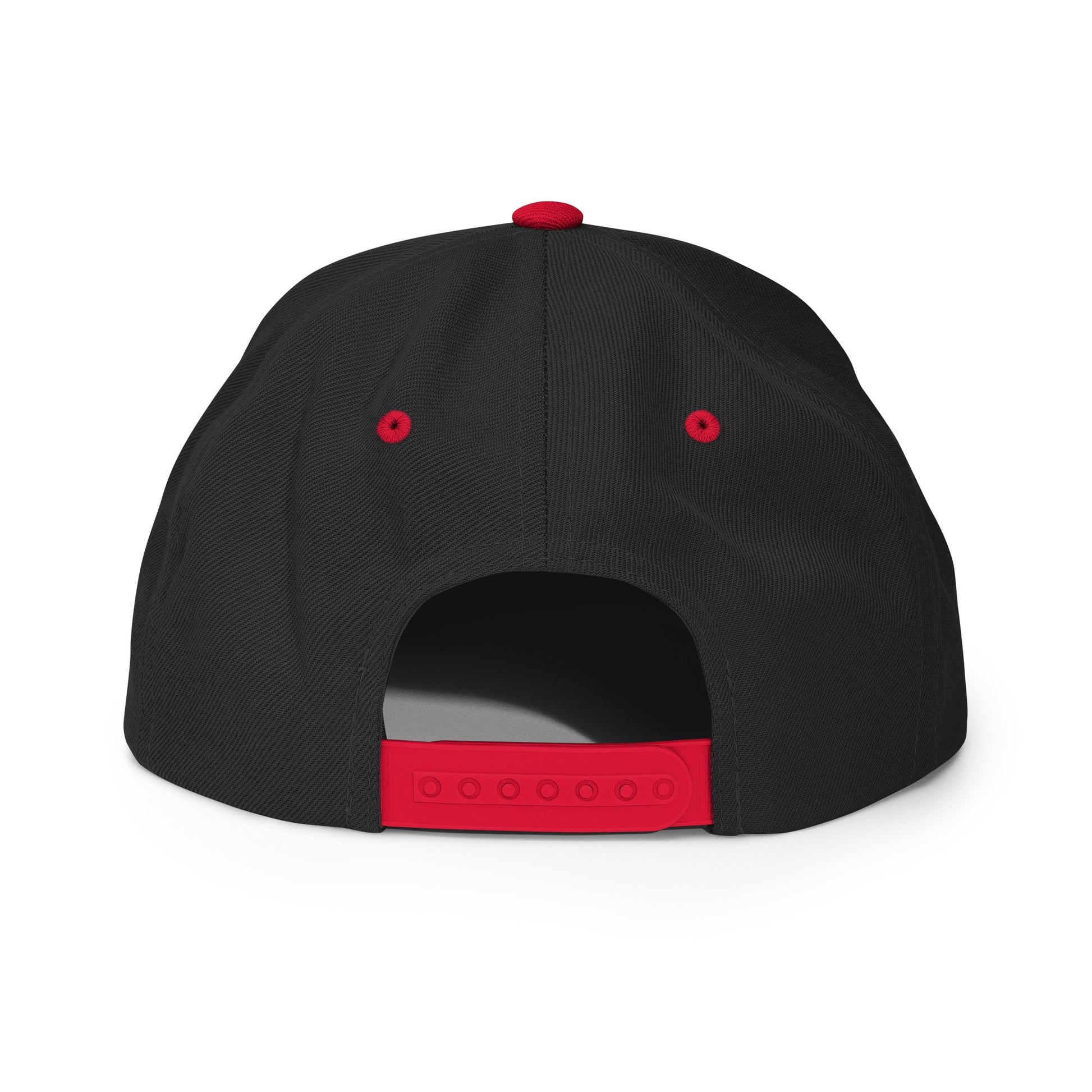 Casquette Snapback, brodée « Près des poissons, loin des cons », en Noir, vue arrière, image 35