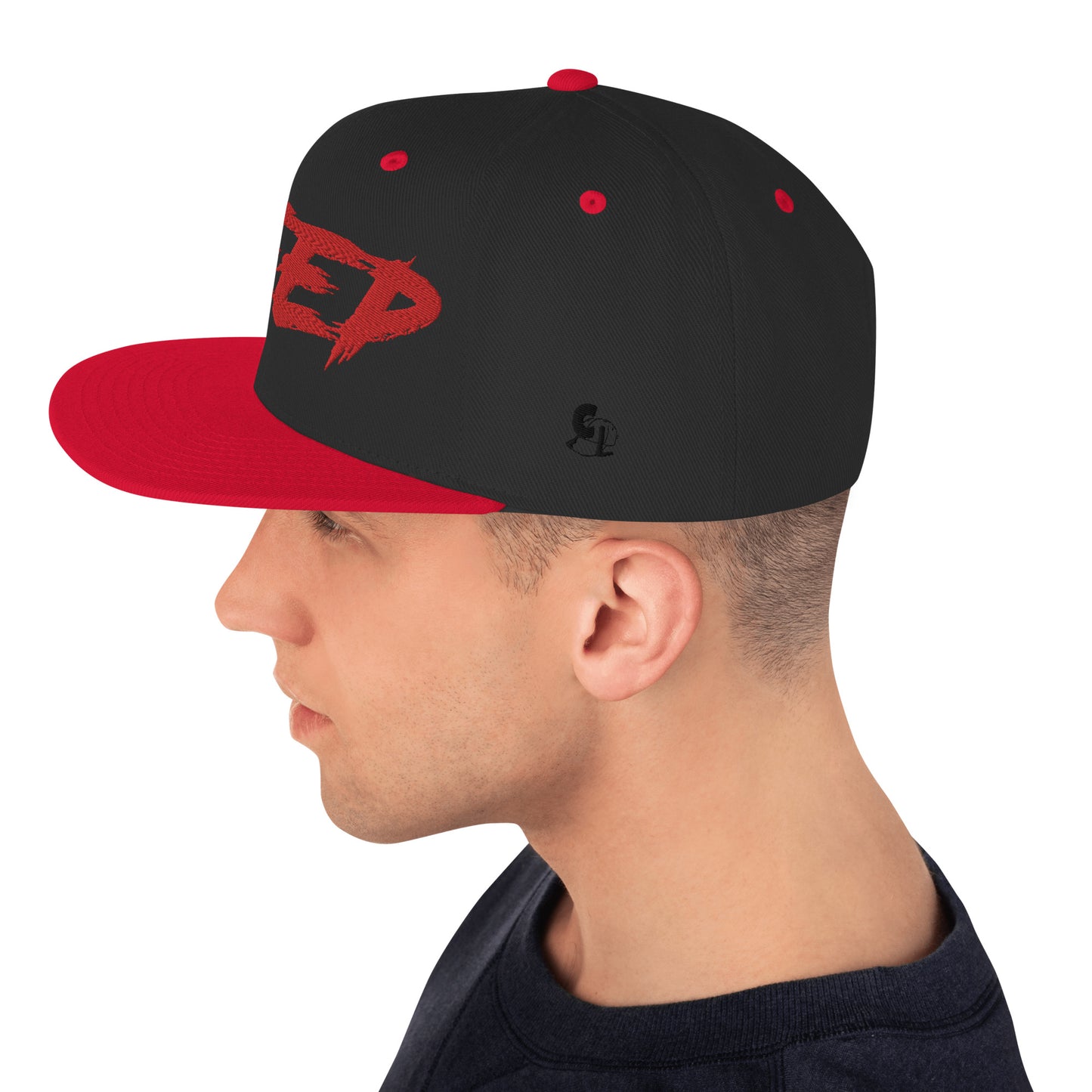 Casquette SnapBack de couleur noire et rouge "Jeep"