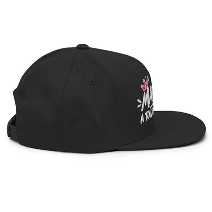 Casquette Snapback, brodée « Madame à toujours raison », en Noir, vue de côté, image 28