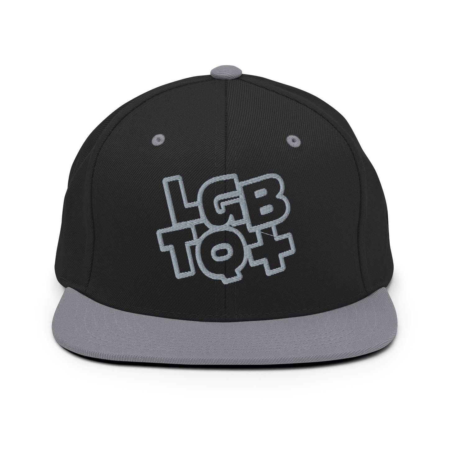 Casquette Snapback, brodée « LGBTQ+ », vue de face, image 11