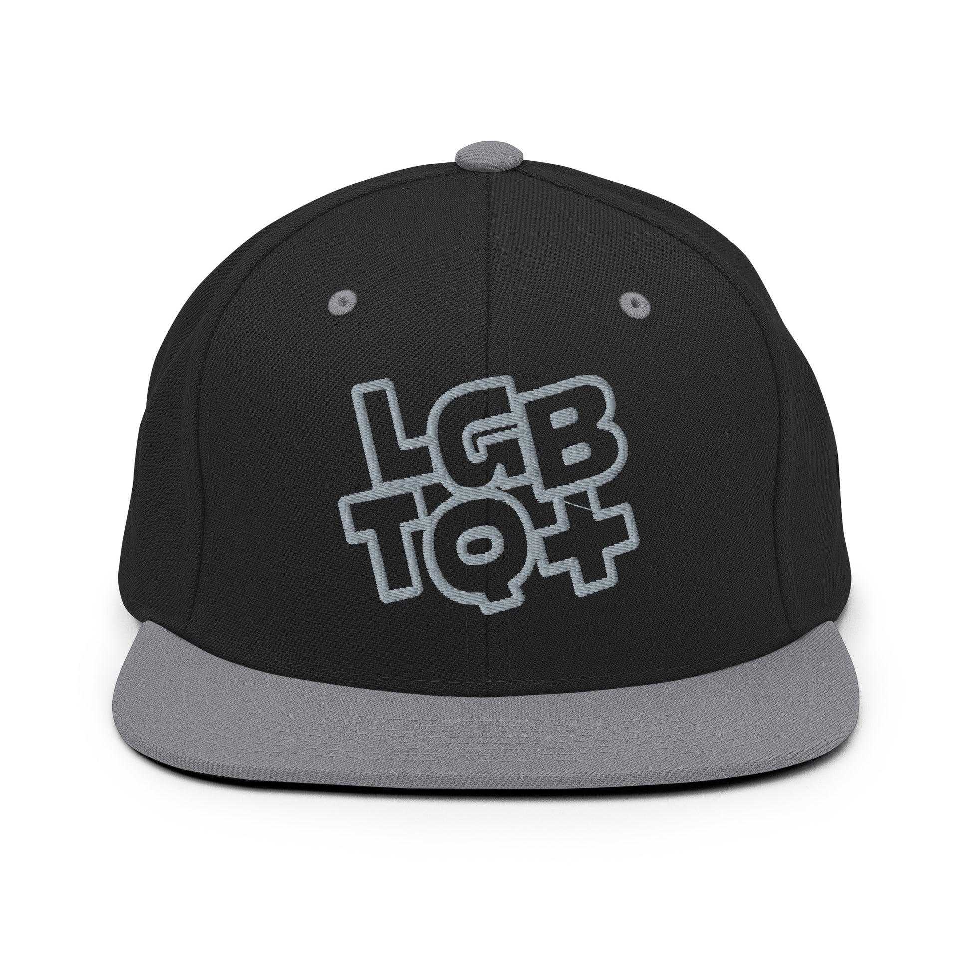 Casquette Snapback, brodée « LGBTQ+ », vue de face, image 11