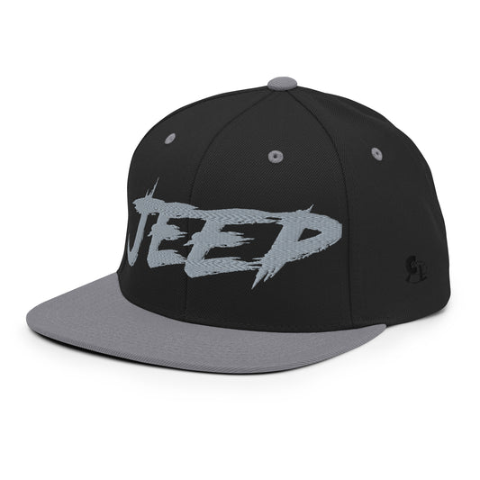 Casquette SnapBack de couleur noire et grise "Jeep"