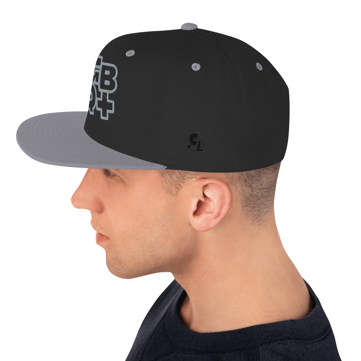 Casquette Snapback, brodée « LGBTQ+ », vue de côté, image 5