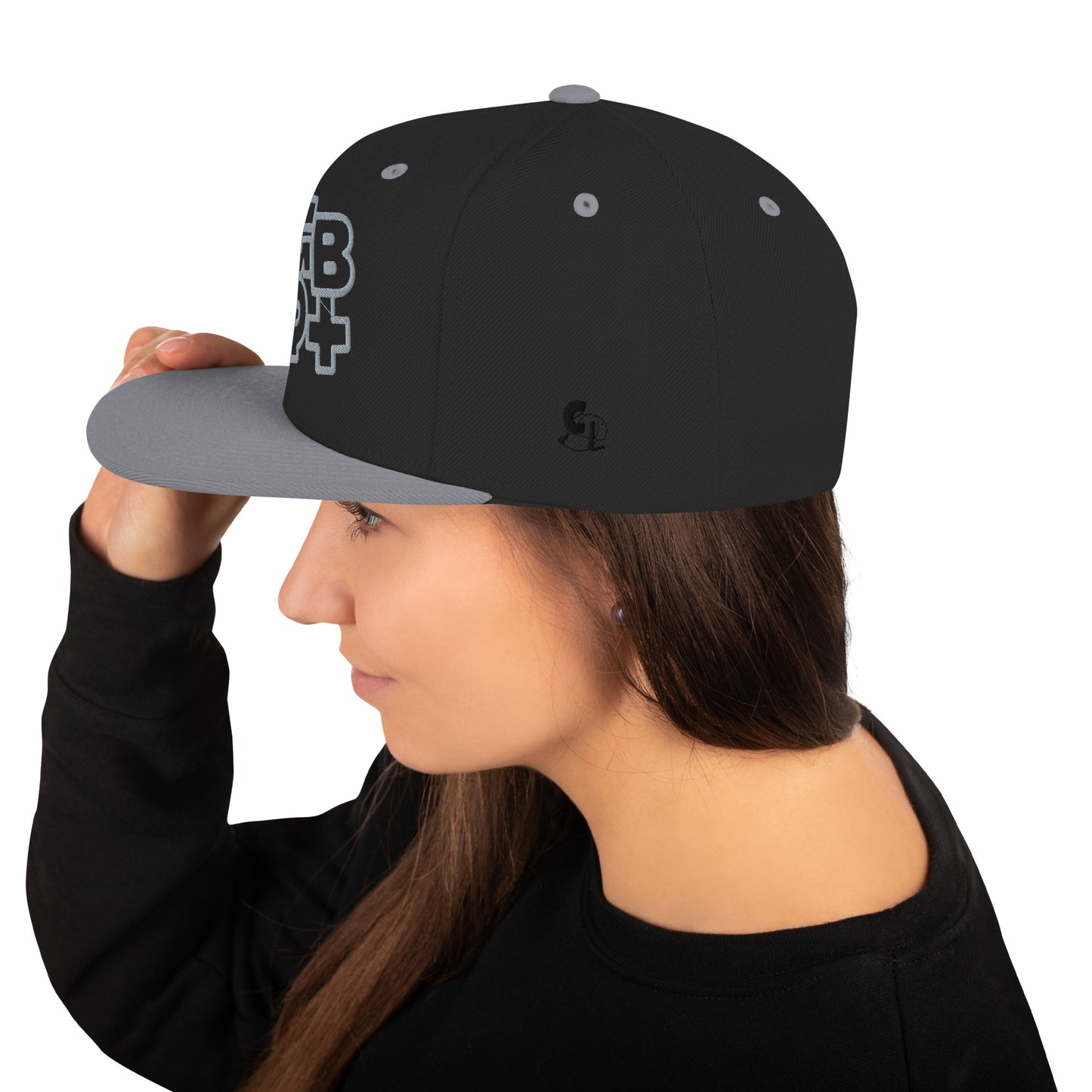 Casquette Snapback, brodée « LGBTQ+ », vue de côté, image 9
