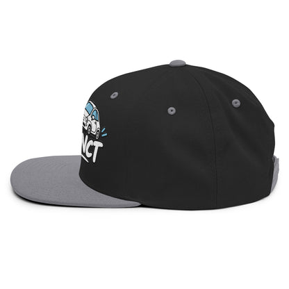 Casquette Snapback, brodée « Garé à l'instant », en Noir, vue de côté, image 46