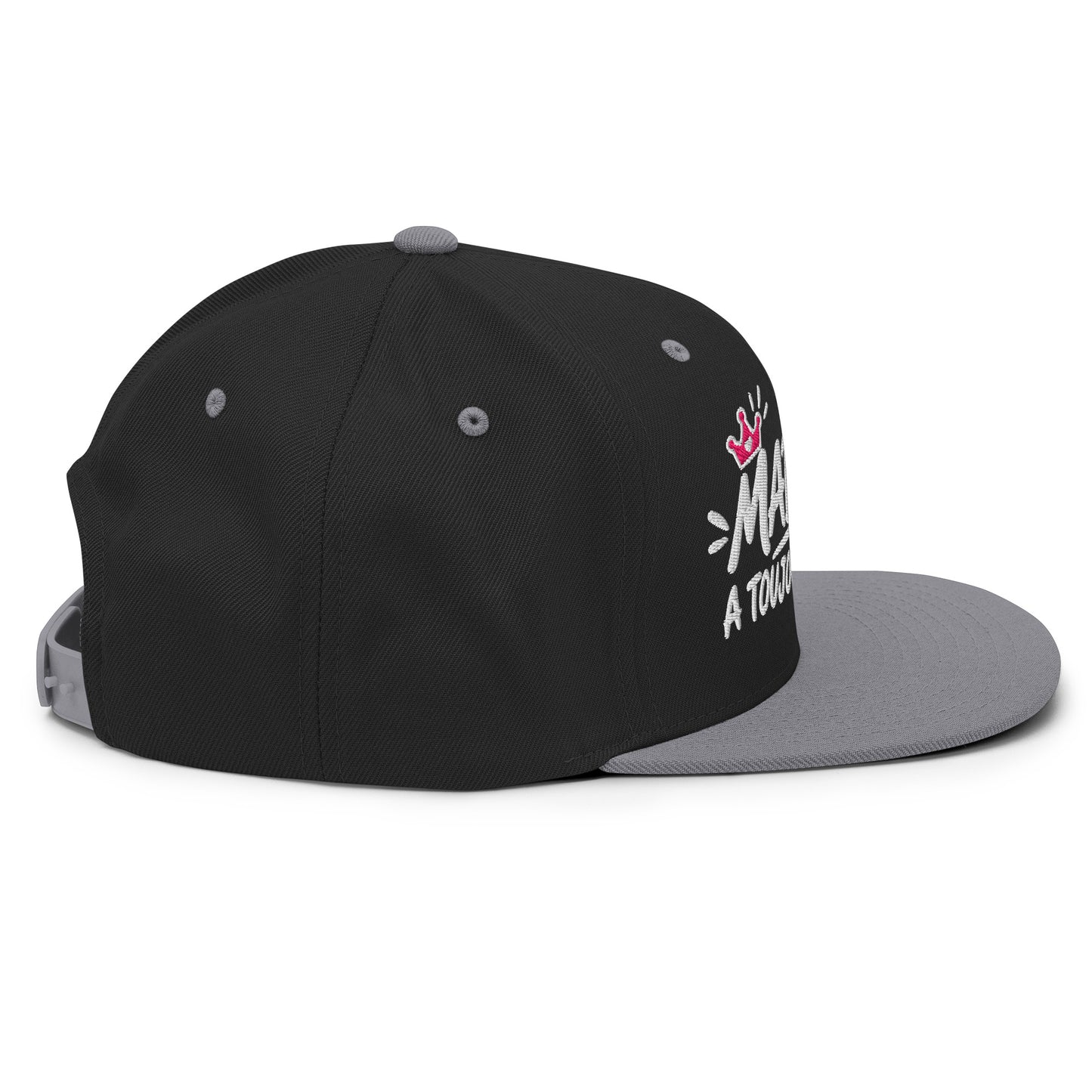 Casquette Snapback, brodée « Madame à toujours raison », en Noir, vue de côté, image 47