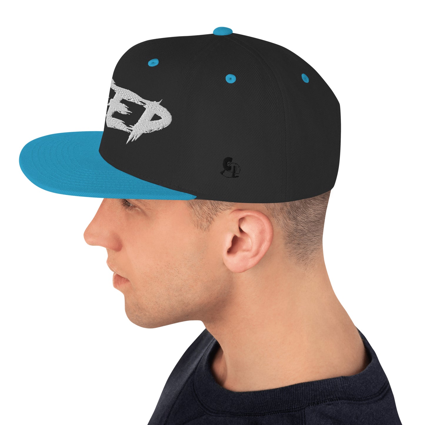 Casquette SnapBack de couleur noire et bleue "Jeep"