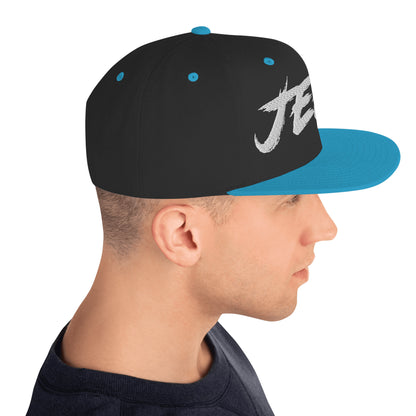 Casquette SnapBack de couleur noire et bleue "Jeep"