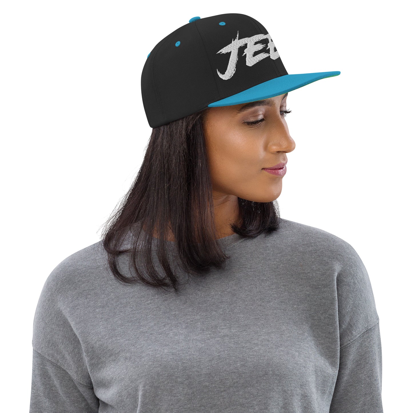 Casquette SnapBack de couleur noire et bleue "Jeep"