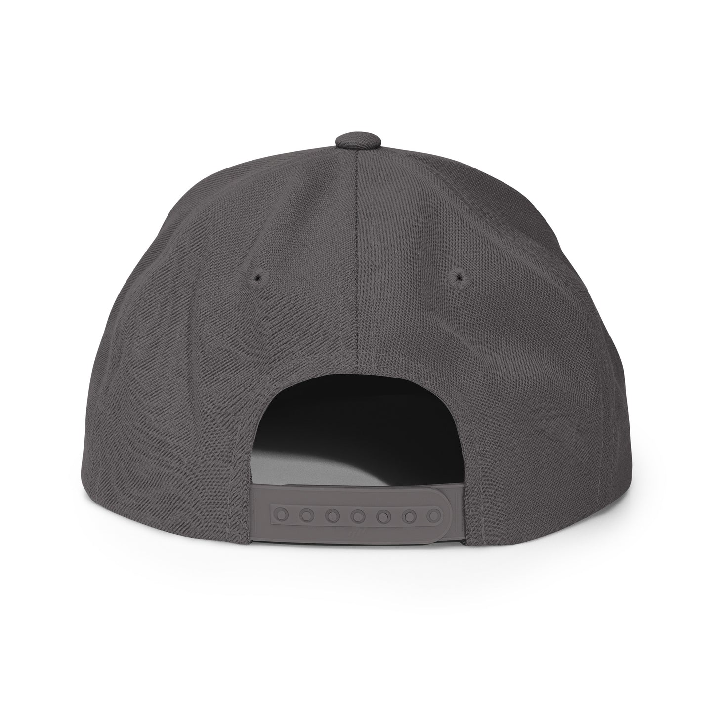 Casquette Snapback, brodée « Disponible après 17h », en Gris Foncé, vue arrière, image 79