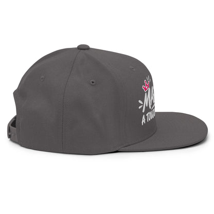 Casquette Snapback, brodée « Madame à toujours raison », en Gris Foncé, vue de côté, image 83