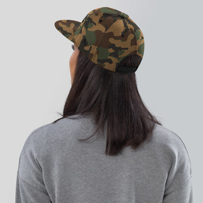 Casquette SnapBack de couleur camouflage verte et marron "Jeep"