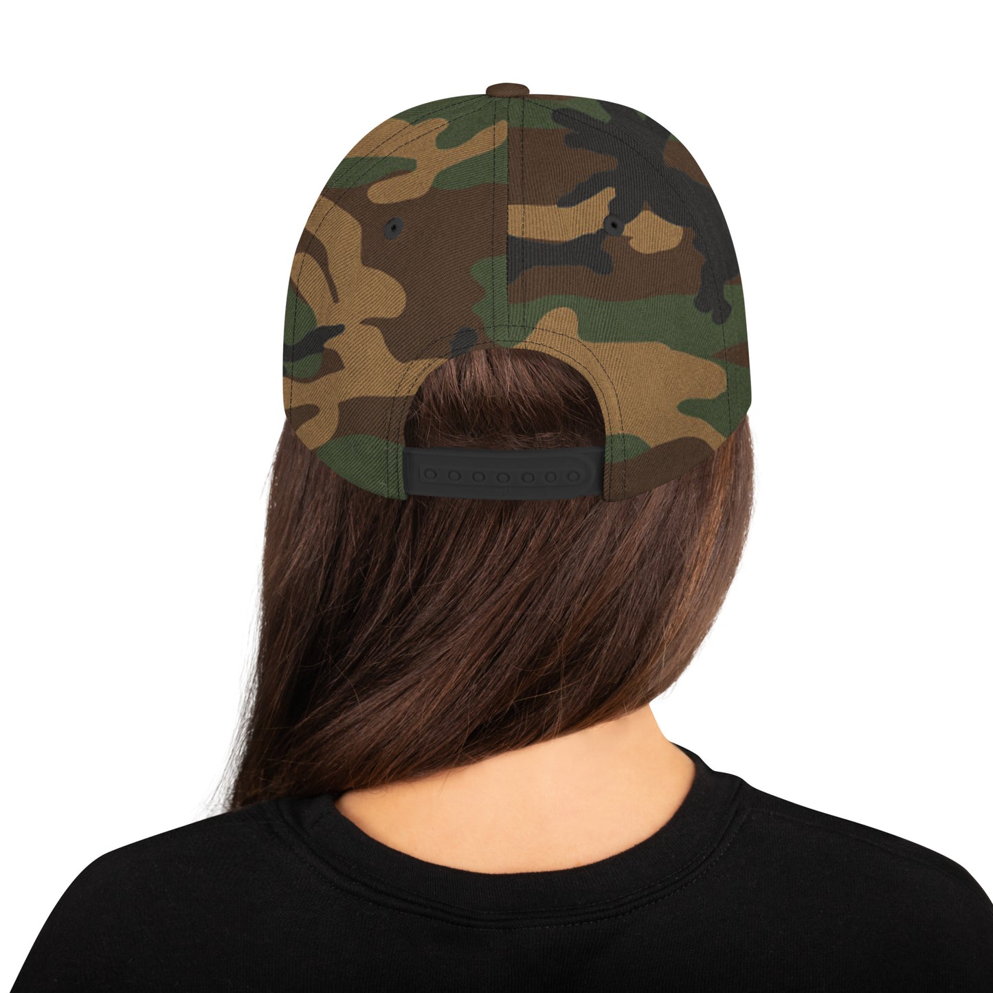 Casquette SnapBack de couleur camouflage verte et marron "Jeep"