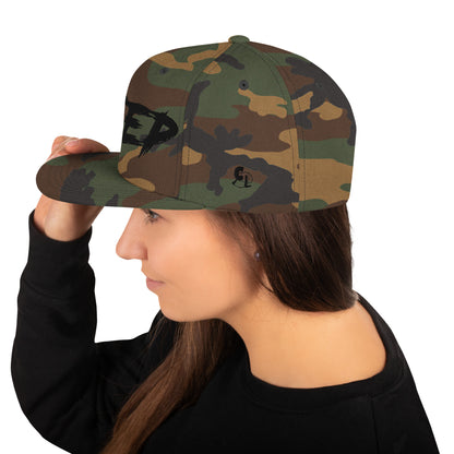 Casquette SnapBack de couleur camouflage verte et marron "Jeep"