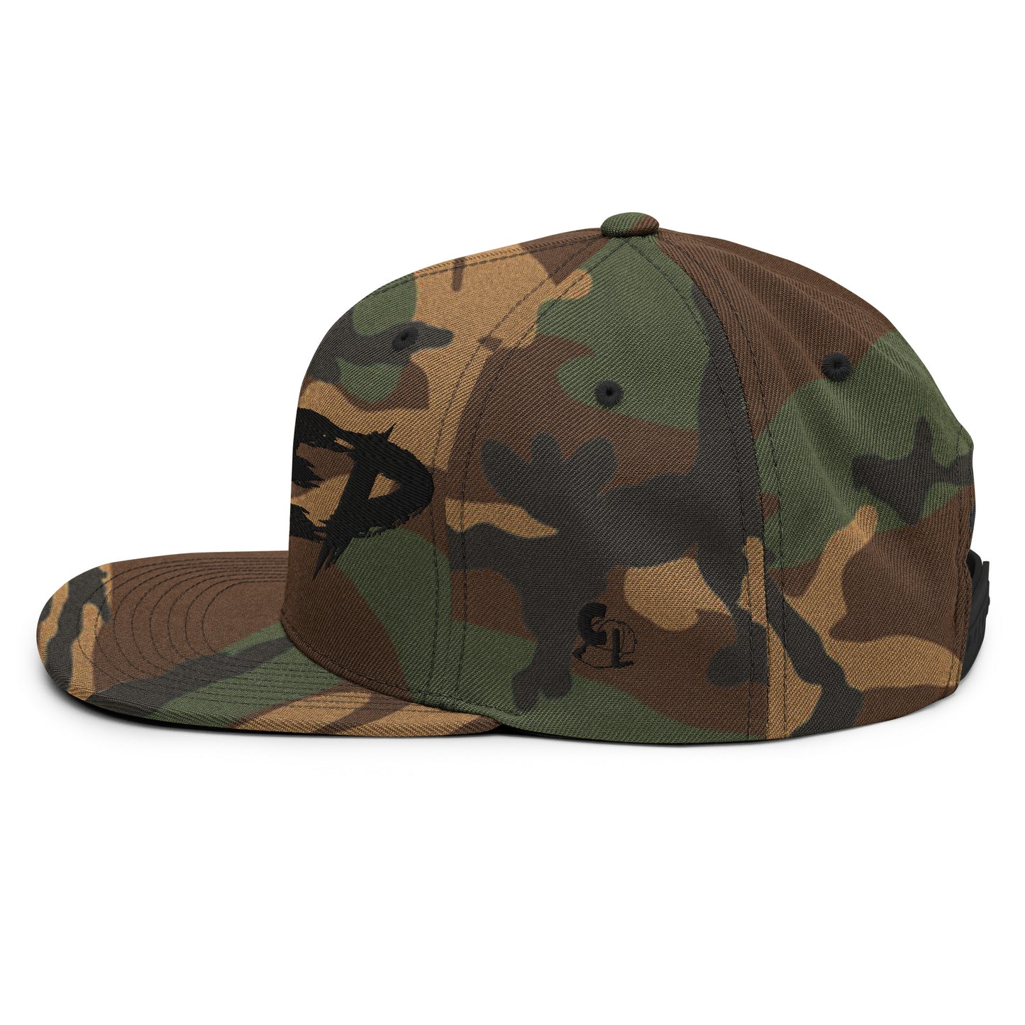 Casquette SnapBack de couleur camouflage verte et marron "Jeep"