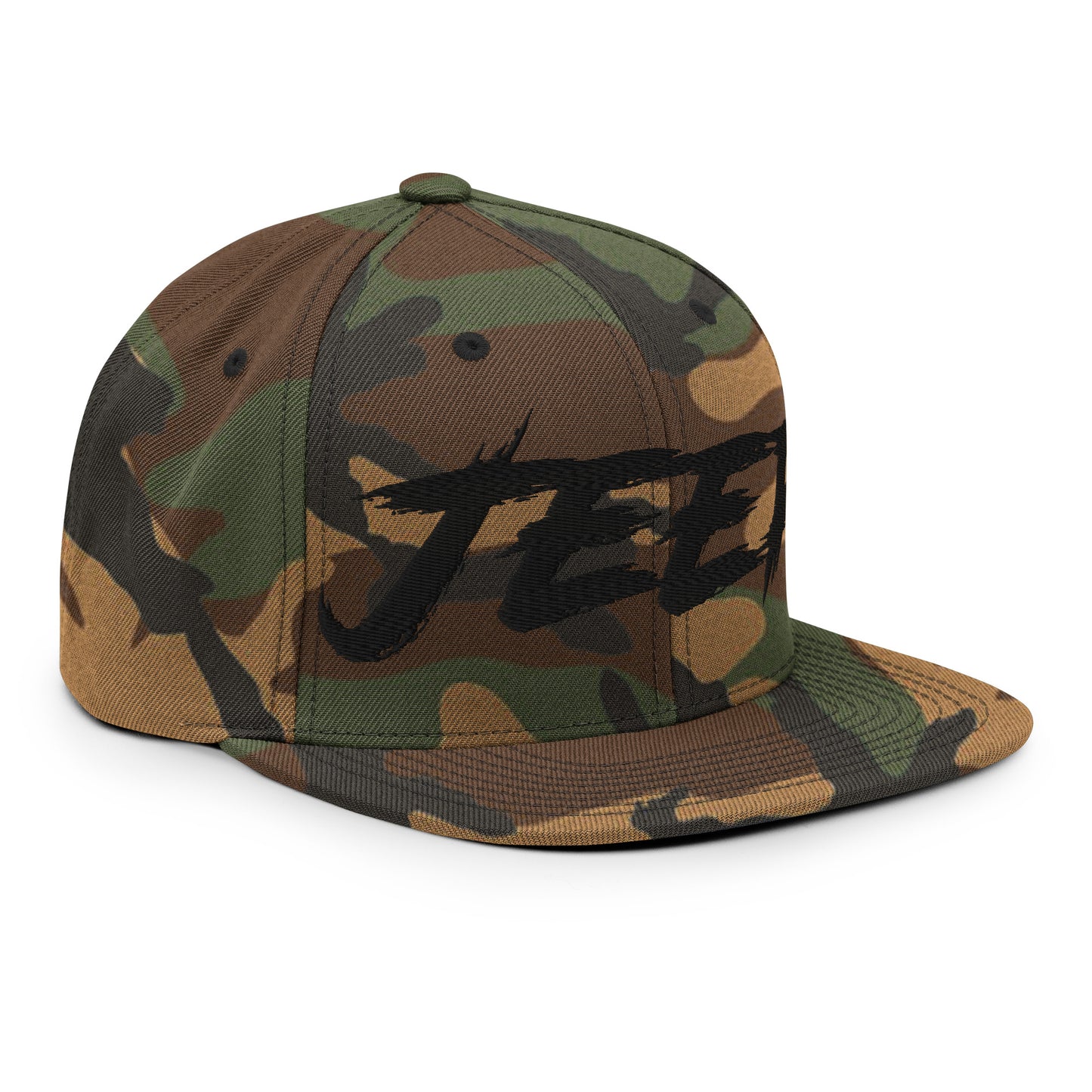 Casquette SnapBack de couleur camouflage verte et marron "Jeep"