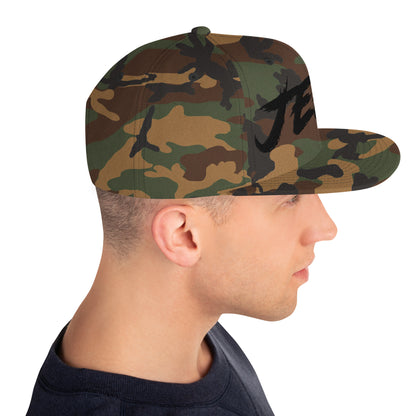 Casquette SnapBack de couleur camouflage verte et marron "Jeep"