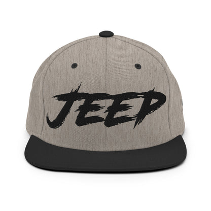 Casquette SnapBack de couleur grise et noire "Jeep"