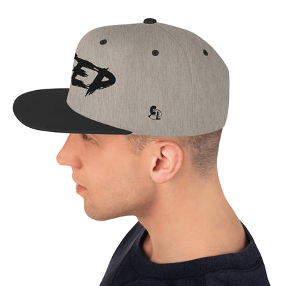 Casquette SnapBack de couleur grise et noire "Jeep"