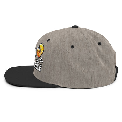 Casquette Snapback, brodée « Apéro sous contrôle », en Noir, vue de côté, image 91