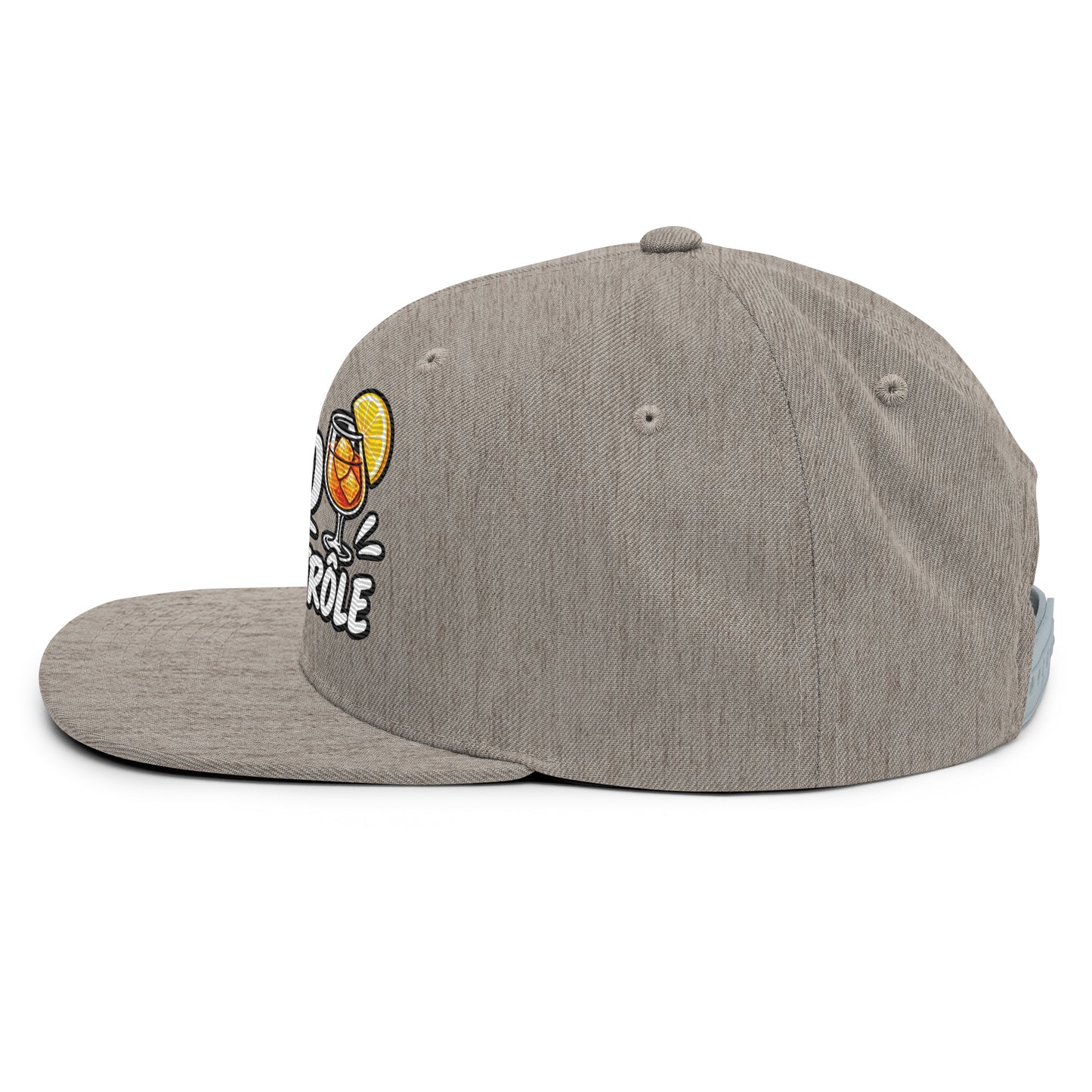 Casquette Snapback, brodée « Apéro sous contrôle », vue de côté, image 96