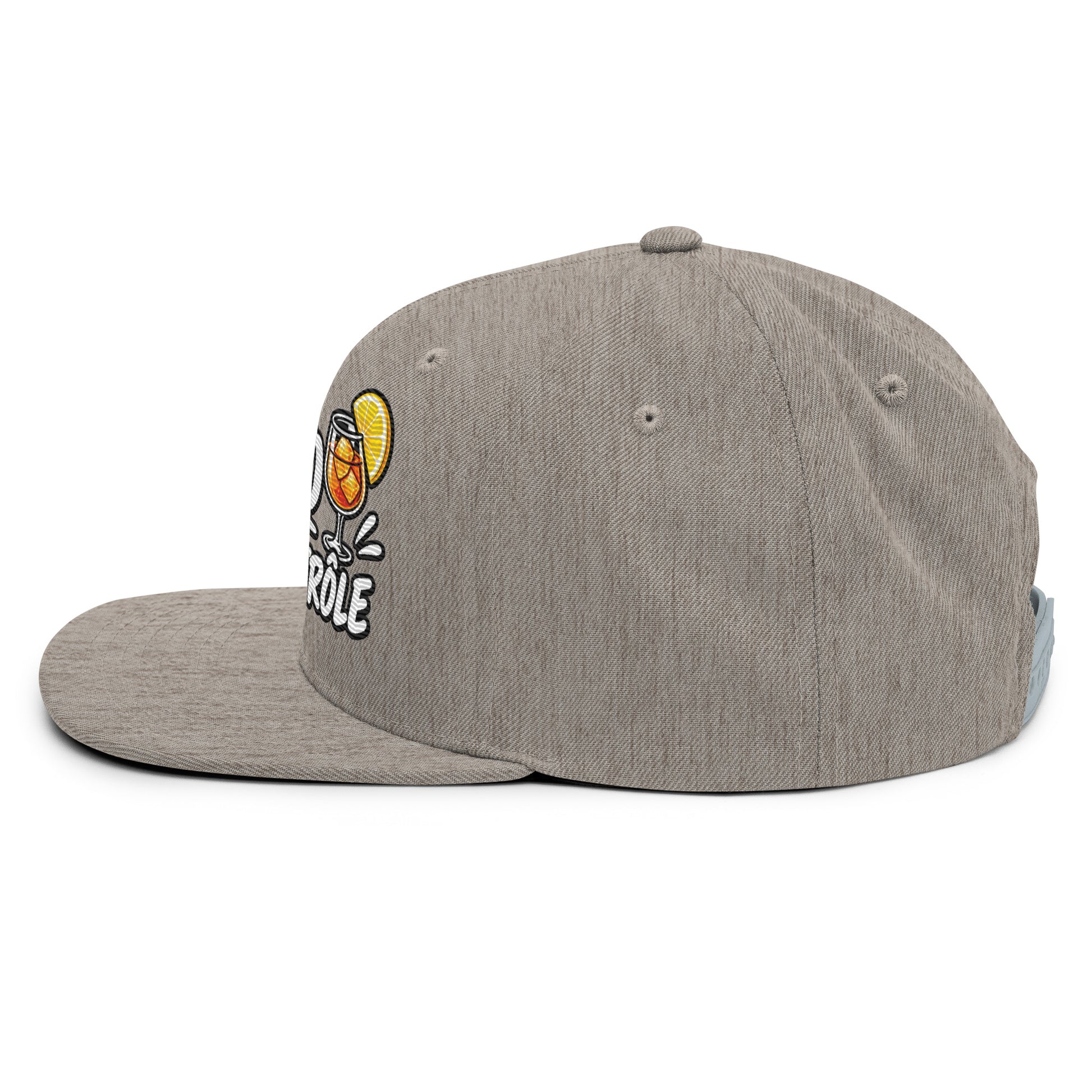 Casquette Snapback, brodée « Apéro sous contrôle », vue de côté, image 96