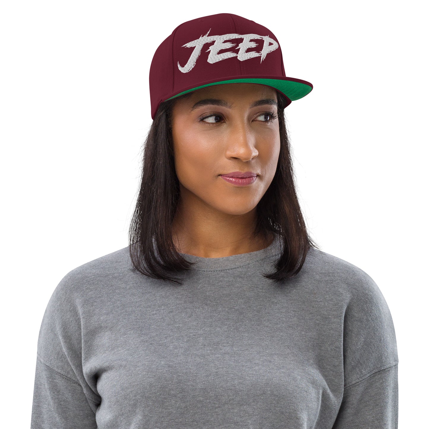 Casquette SnapBack de couleur marron "Jeep"