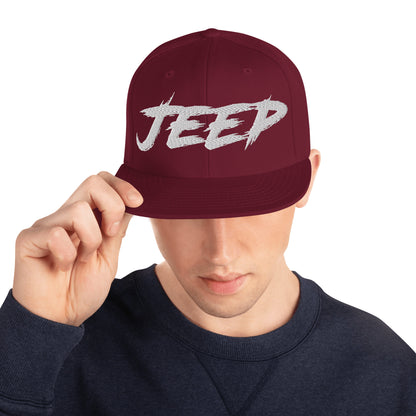 Casquette SnapBack de couleur marron "Jeep"