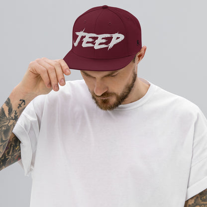 Casquette SnapBack de couleur marron "Jeep"