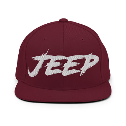 Casquette SnapBack de couleur marron "Jeep"