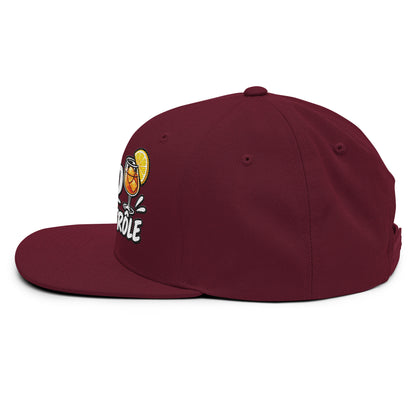 Casquette Snapback, brodée « Apéro sous contrôle », en Bordeaux, vue de côté, image 51